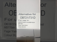 Kartrid Toner Kompatibel Hitam 45439002 Untuk OKI B731 MB770 Kit Toner Printer Kapasitas Tinggi