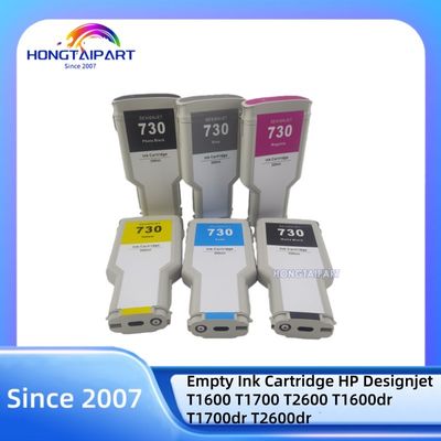Beli 300ML Empty Ink Cartridge 730 P2V71A-MK P2V73A-PK P2V68A-C P2V70A-Y P2V69A-M P2V72A-G for HP Designjet T1600 T1700 T2600 T1600dr T1700dr T2600dr pembuatan online