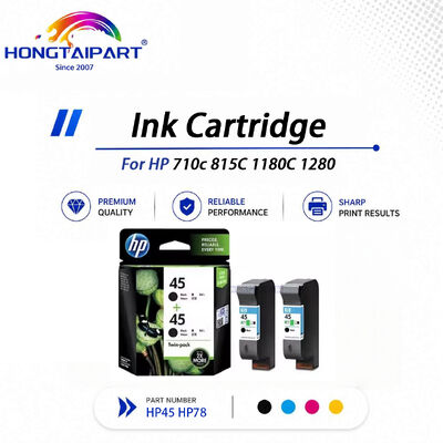 membeli Chip-divalidasi HP45 51645A & HP78 6578D Kartrid Tinta Tanpa pendarahan Stabil Arsip Kompatibel Untuk HP 710c 815C 1180C 1280 CAD Plotter pembuatan online