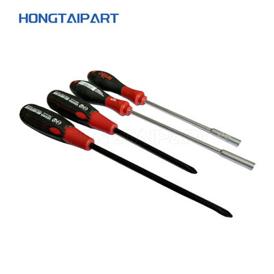 Set Obeng Cr-V Baja Dengan Pegangan Lembut Warna Ganda Obeng Profesional Dengan Kepala Magnetik Silang
