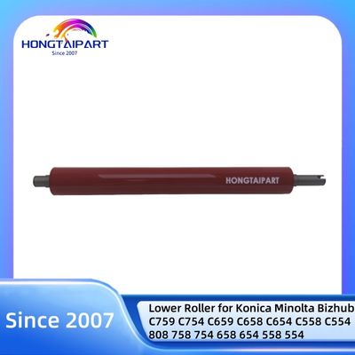 Roller Bawah untuk Konica Minolta Bizhub C759 C754 C659 C658 C654 C558 C554 808 758 754 658 654 558 554 Suku Cadang Fuser Pemanas Tekanan