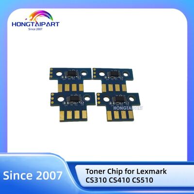 Toner Chip 70C80K0 70C80C0 70C80M0 70C80Y0 untuk Lexmark CS310 CS410 CS510 Printing Spare Parts HONGTAIPART