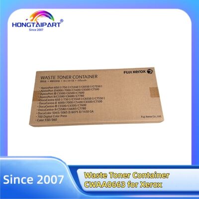 Container toner limbah CWAA0663 untuk Xerox 650i 750i C5540i C6550i C7550i 6000 7000 C5400 C6500 C7500 C5550 C6500 C7600 C5580 C6680 C7780 DocuColor 5065 5065II 6075II 1450 GA 700 Digital Color 550 560