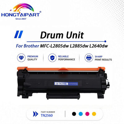 Toner TN2560 Warna Konsisten & Unit Drum DR2560 Anti Pudar Kompatibel untuk Brother MFC-L2805dw L2885dw L2640dw