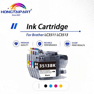 Kartrid Tinta Hasil Tinggi LC3511 LC3513 Cocok untuk Mesin Inkjet Brother J690DW J890DW J572DW J491DW