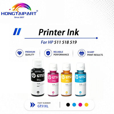 Rendering Warna Cerah Tinta Universal HP GT51XL Pencetakan Halus Kepala Cetak Tanpa Penyumbatan