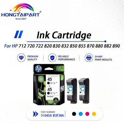 Kartrid Tinta 51645A B3F38A Stabil untuk HP 712 720 722 820 830 832 850 855 870 880 882 890