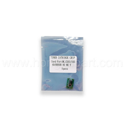 Toner Cartridge Chip untuk OKI C532DN MC573DN 6K 46490610 46490611 46490609 46490612 Chip Reset Toner Chip Konica Minolta