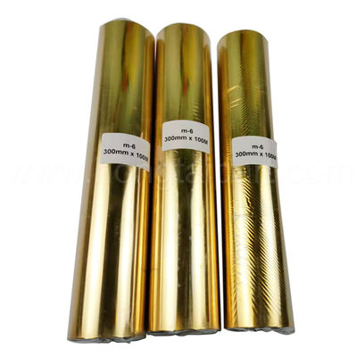 Foil Emas 300mmx120m untuk DC-300TJ Hot penjualan Spesial Aksesoris Mesin Bronzing memiliki Kualitas Tinggi
